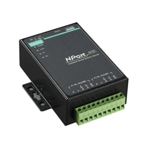 Сервер NPort 5232I-T 2 port RS-422/485,10/100 Ethernt,Isolation,t:-40/+70, без адаптера питания